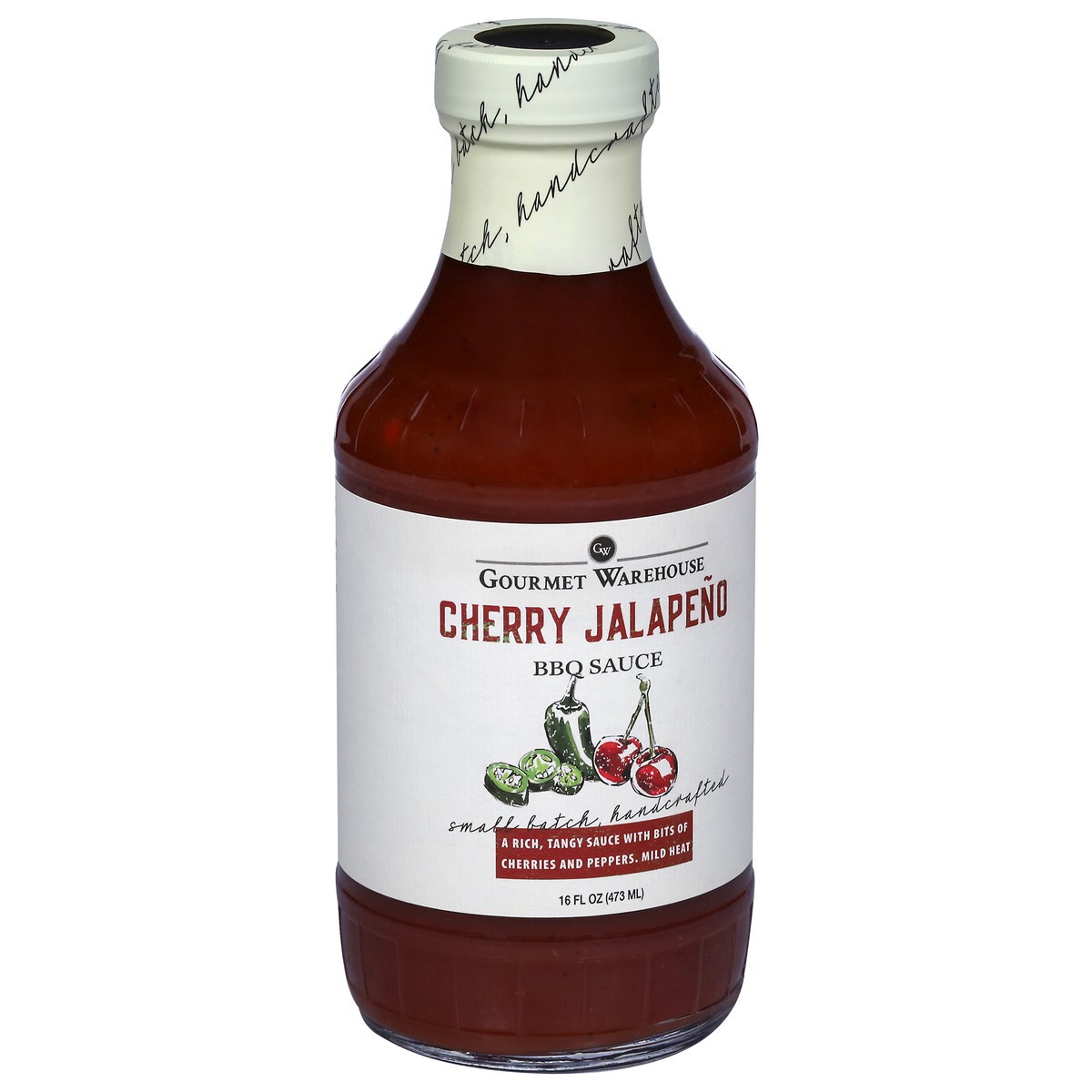 slide 2 of 14, Gourmet Warehouse Cherry Jalapeno BBQ Sauce, 16 oz