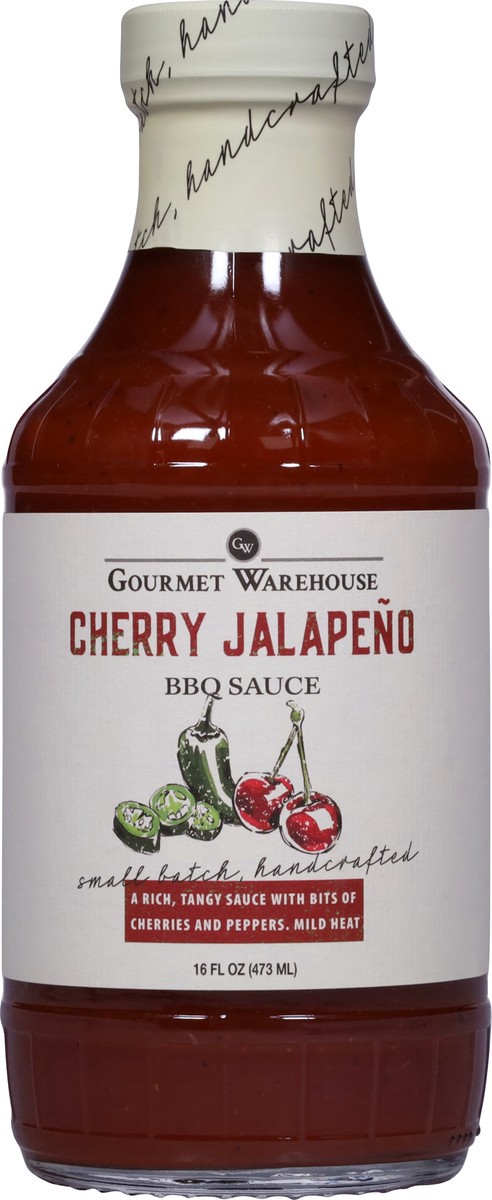 slide 14 of 14, Gourmet Warehouse Cherry Jalapeno BBQ Sauce, 16 oz