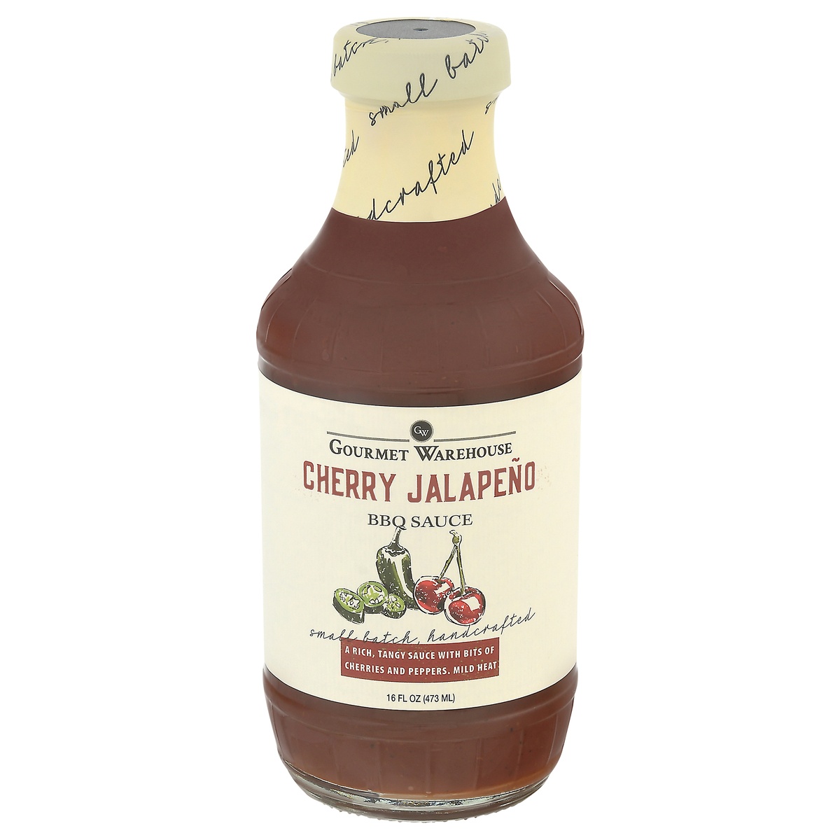 slide 1 of 1, Gourmet Warehouse Cherry Jalapeno BBQ Sauce, 16 oz