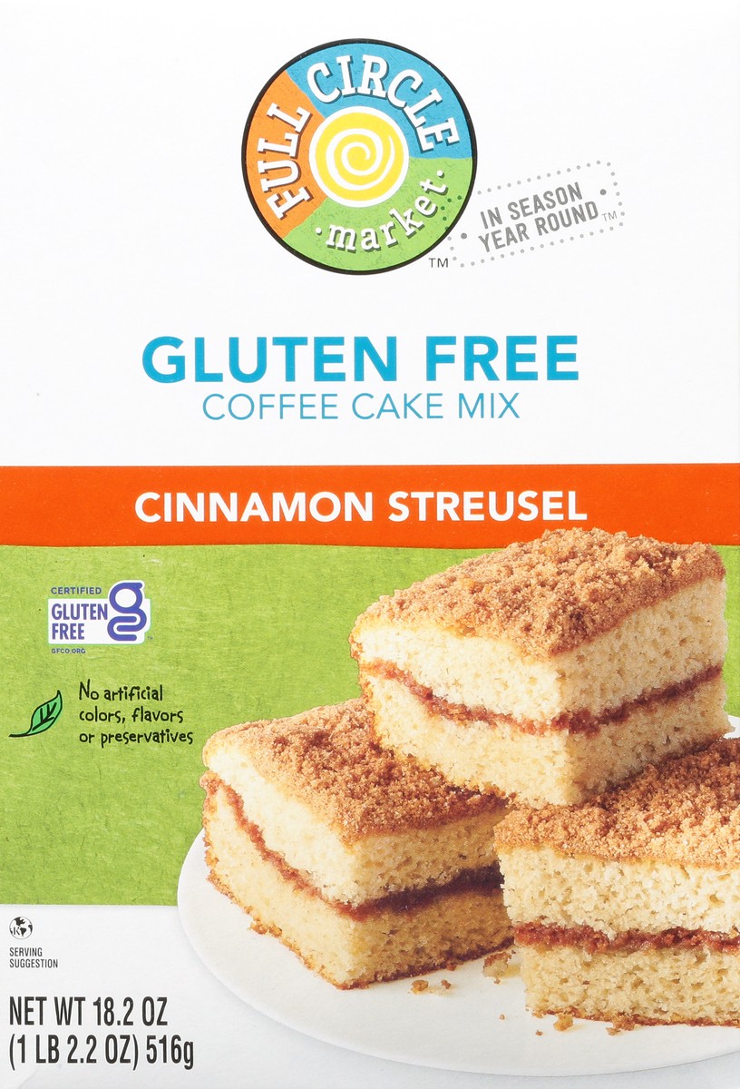 slide 1 of 15, Full Circle Market Gluten Free Cinnamon Streusel Coffee Cake Mix 18.2 oz, 18.2 oz
