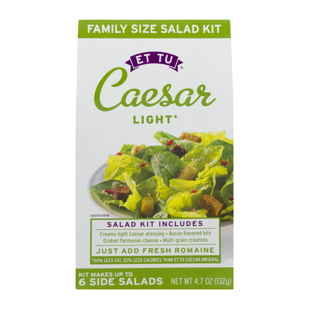 slide 1 of 8, ET TU Spinach Honey Dijon Family Size Salad Kit, 4.7 oz