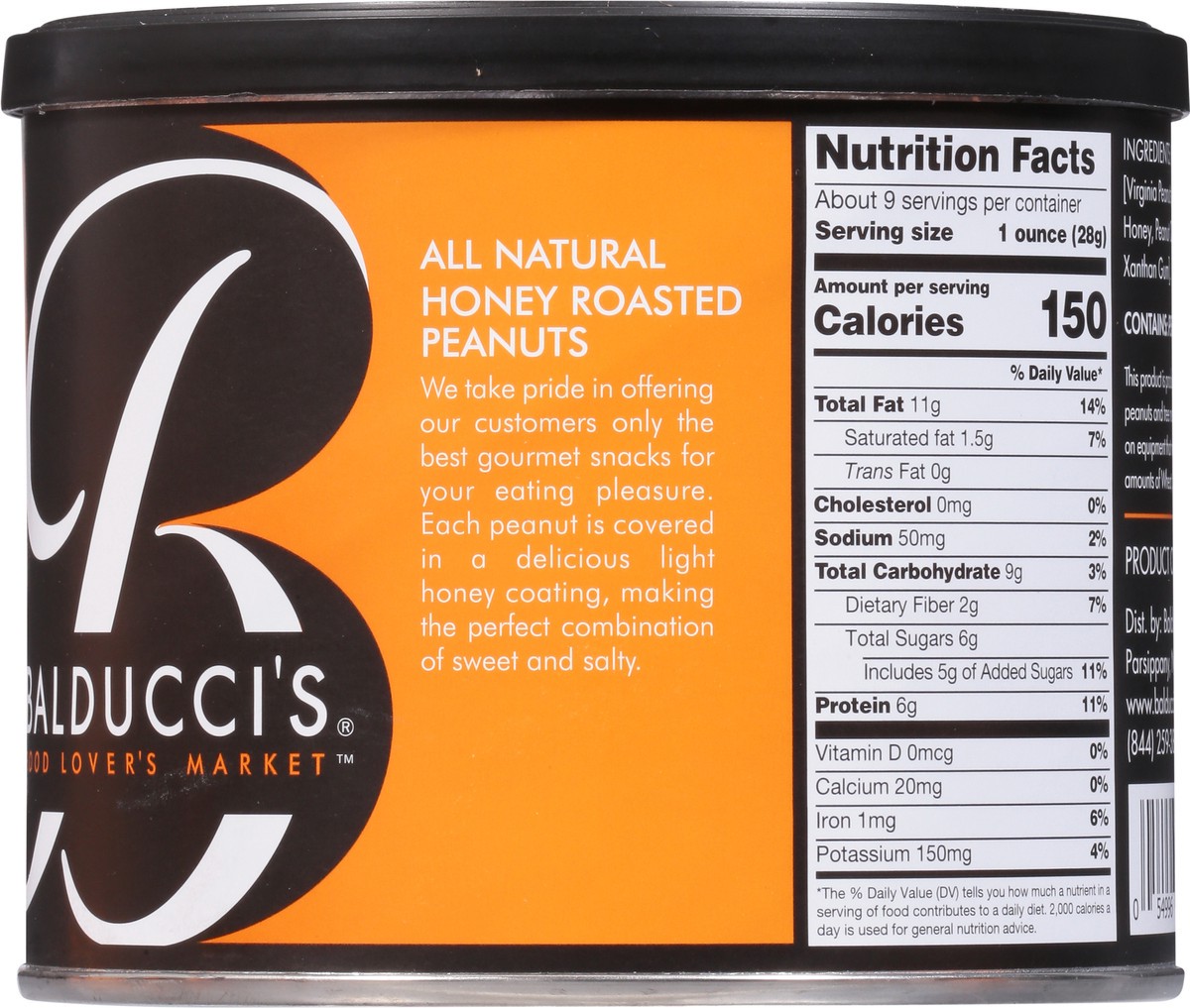 slide 6 of 13, Bal Peanuts Honey Rstd Tin, 9 oz
