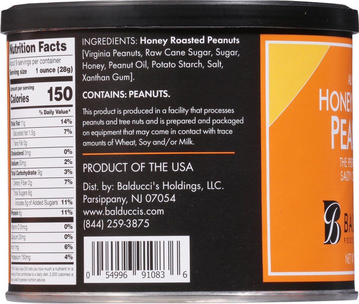 slide 11 of 13, Bal Peanuts Honey Rstd Tin, 9 oz