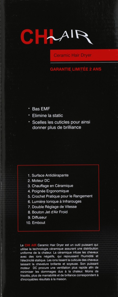slide 2 of 5, CHI Air Ceramic Fire Red Hair Dryer, 1 ct