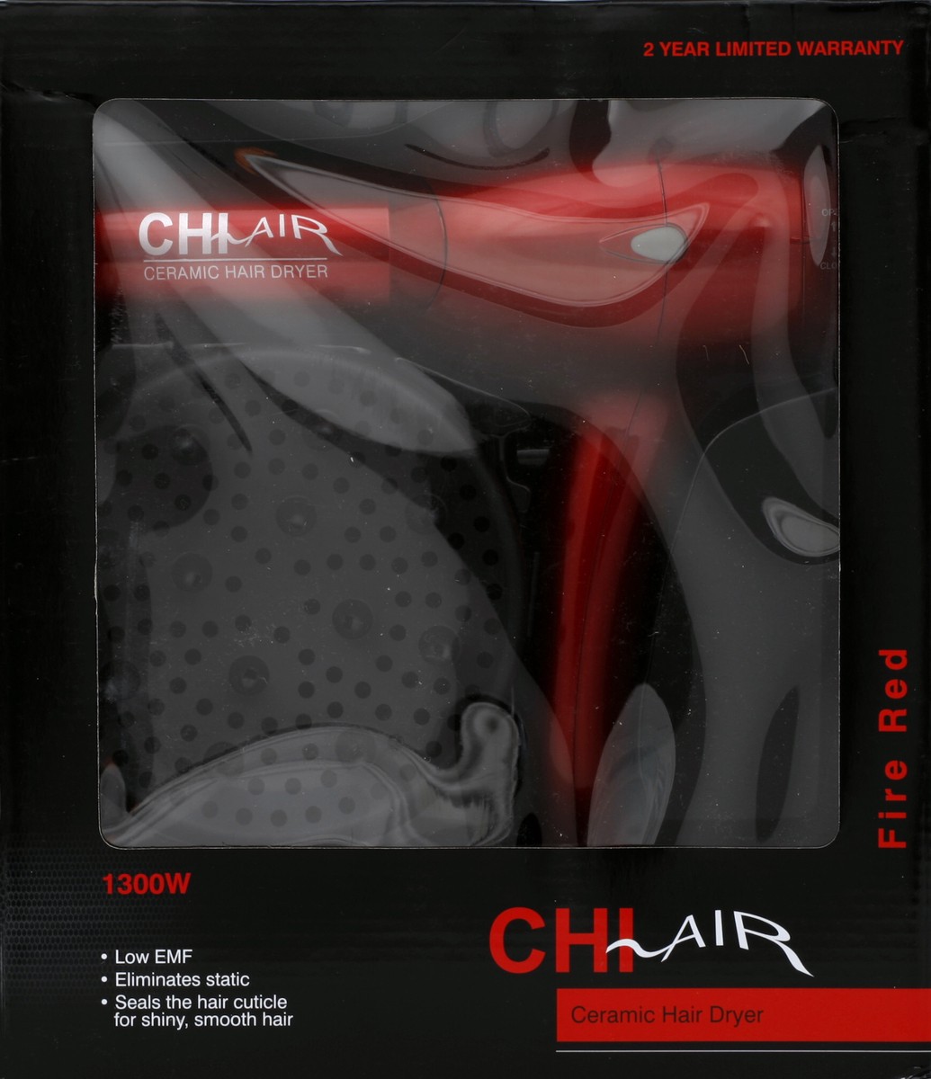 slide 5 of 5, CHI Air Ceramic Fire Red Hair Dryer, 1 ct