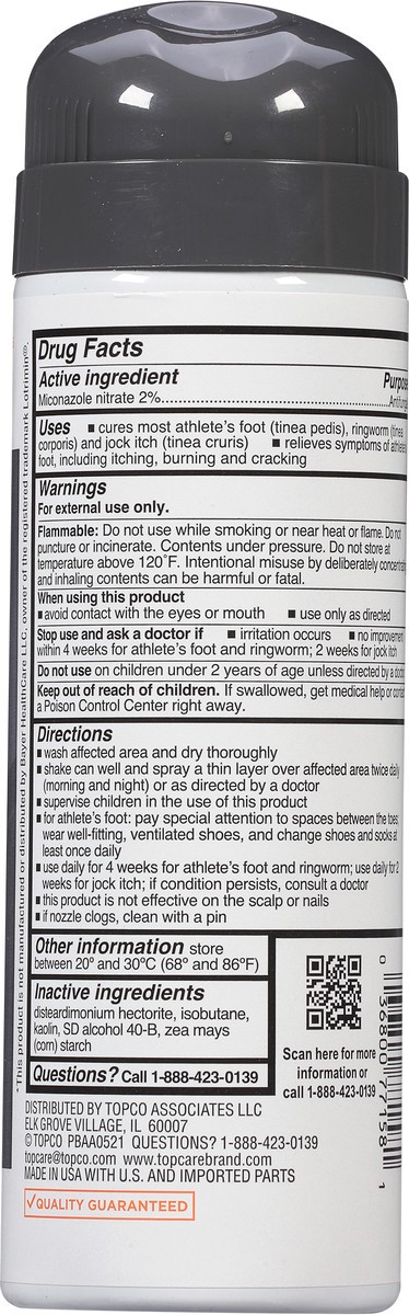 slide 10 of 14, TopCare Antifungal Spray, Powder-Topcare, 4.6 oz