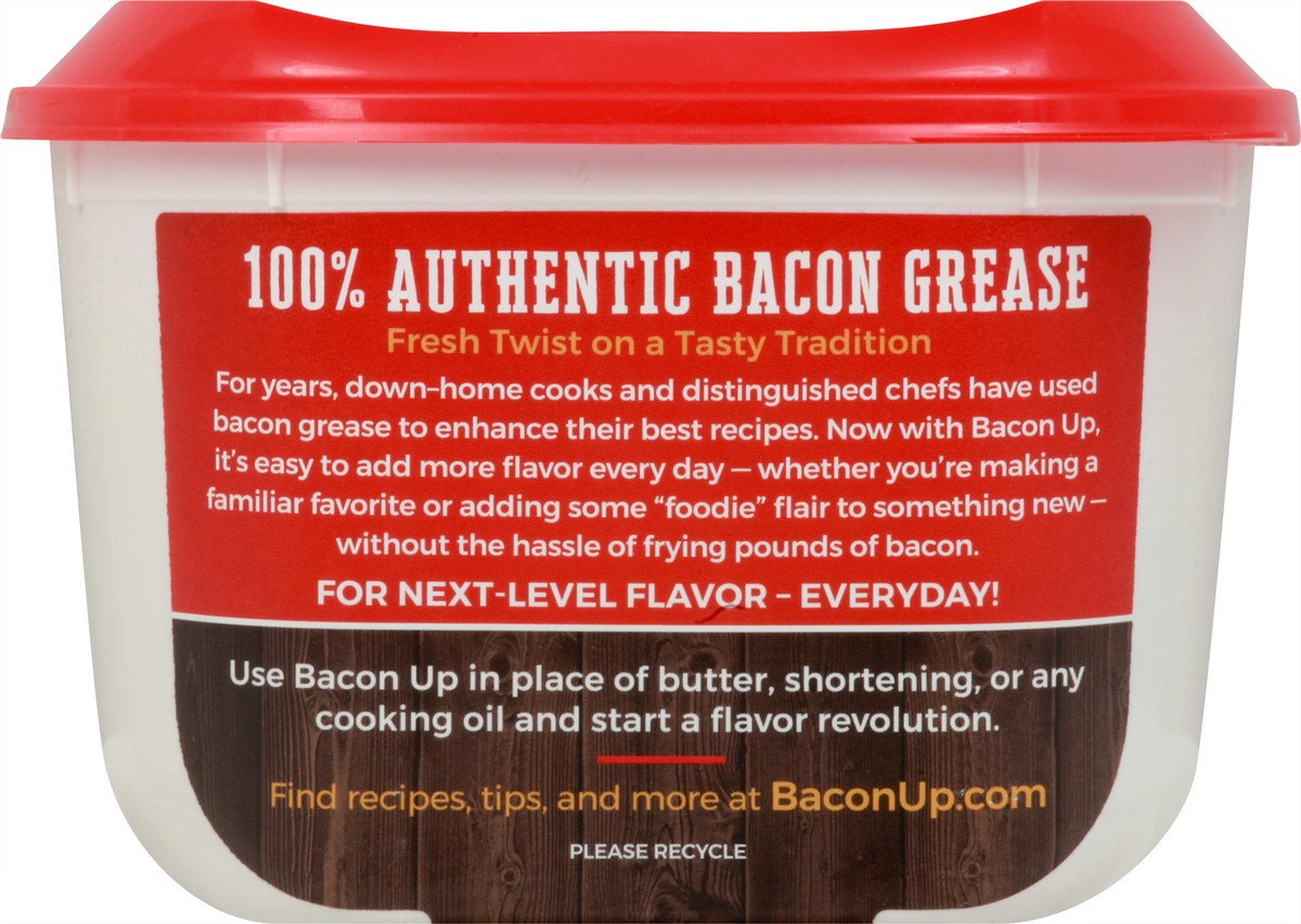 slide 3 of 9, Bacon Up Bacon Grease Rendered Bacon Fat for Frying, 14 oz