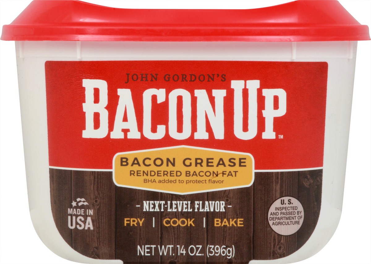 slide 8 of 9, Bacon Up Bacon Grease Rendered Bacon Fat for Frying, 14 oz