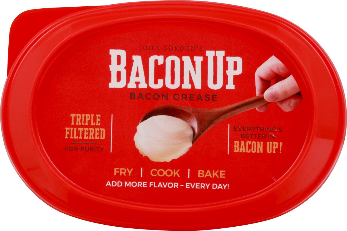slide 6 of 9, Bacon Up Bacon Grease Rendered Bacon Fat for Frying, 14 oz