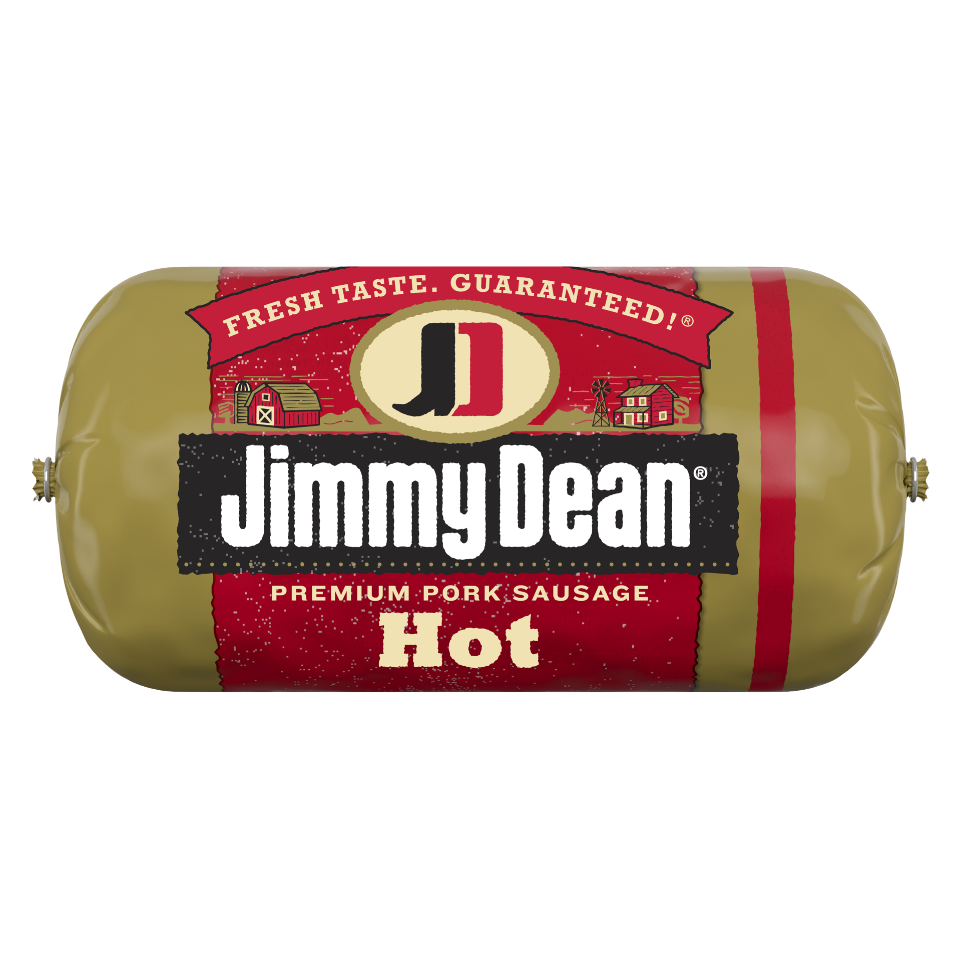 slide 1 of 10, Jimmy Dean Premium Pork Hot Breakfast Sausage Roll, 16 oz, 453.59 g