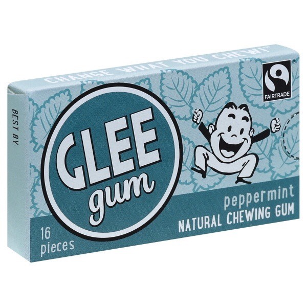 slide 1 of 8, Glee Gum Chewing Gum, Peppermint, 16 ct