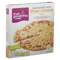slide 3 of 29, True Goodness Cauliflower Crust Three Cheese Pizza, 11.6 oz