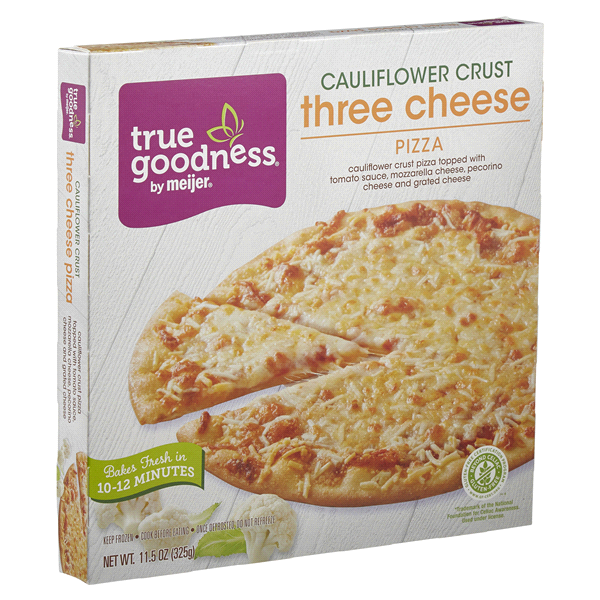 slide 20 of 29, True Goodness Cauliflower Crust Three Cheese Pizza, 11.6 oz