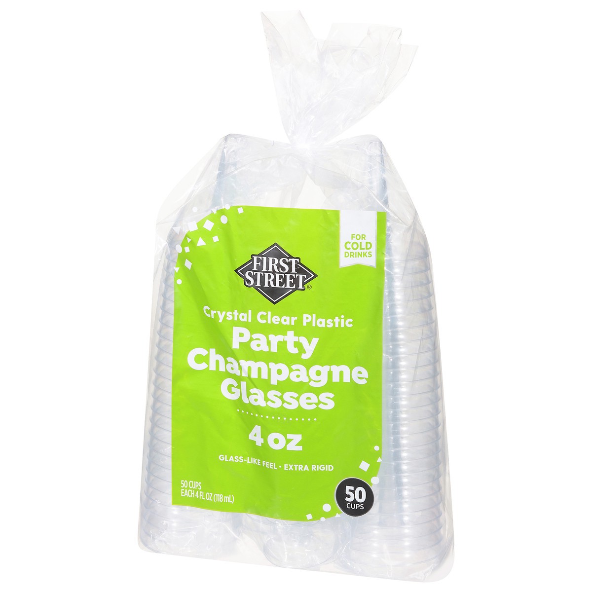 slide 9 of 12, First Street Crystal Champagne Glasses, 50 ct