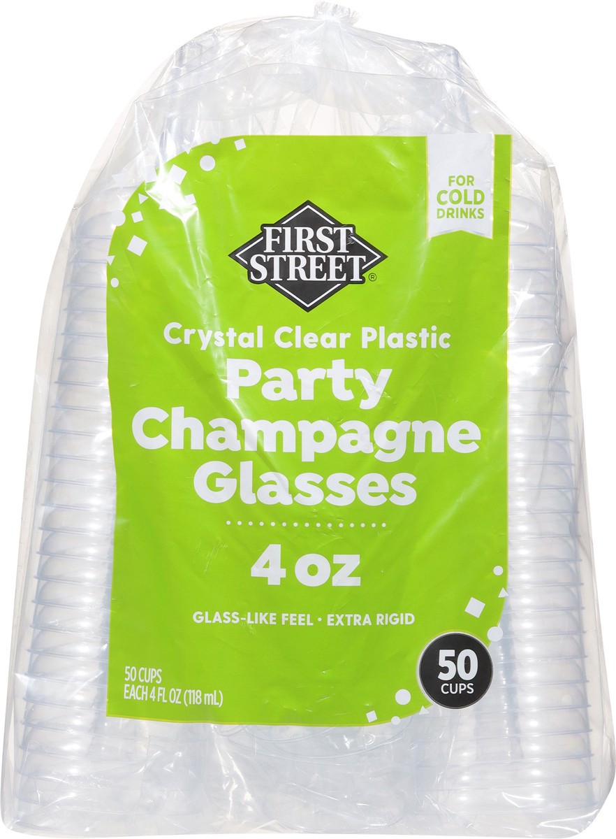 slide 8 of 12, First Street Crystal Champagne Glasses, 50 ct
