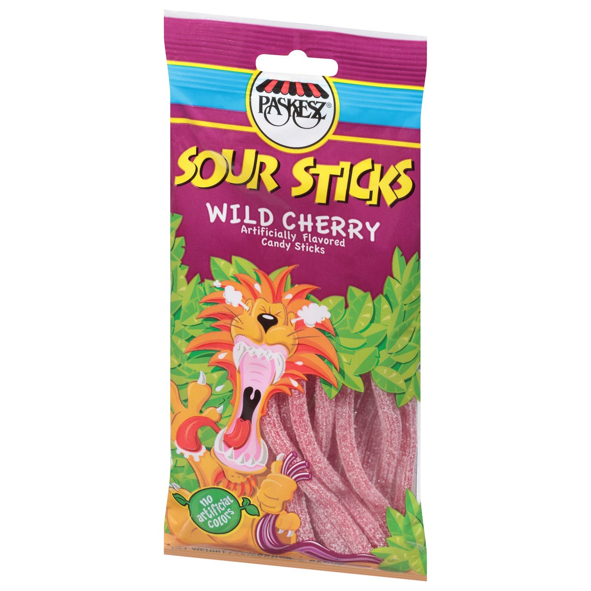 slide 2 of 9, Paskesz Candy Sour Stick Wild Cherry - 3.5 Oz, 3.5 oz