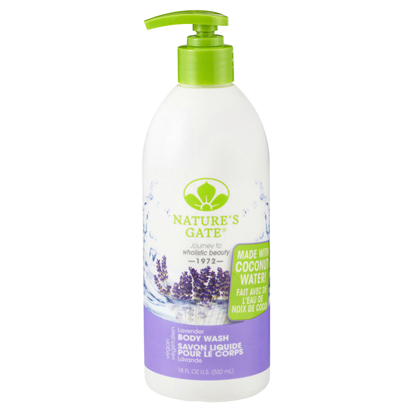 slide 1 of 1, Nature's Gate Body Wash Lavender, 18 fl oz