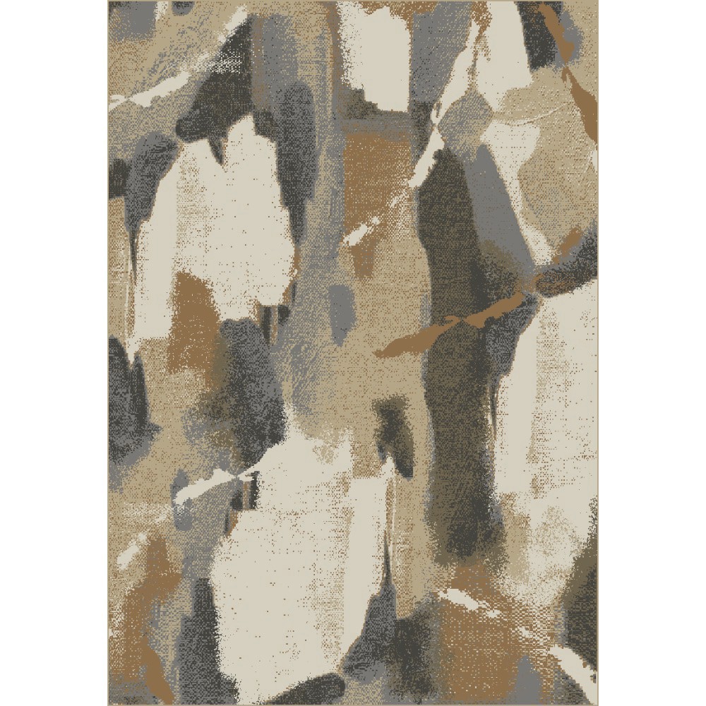 slide 1 of 1, NB Contour Abstract Brown/Gray Area Rug, 63 x 84 in