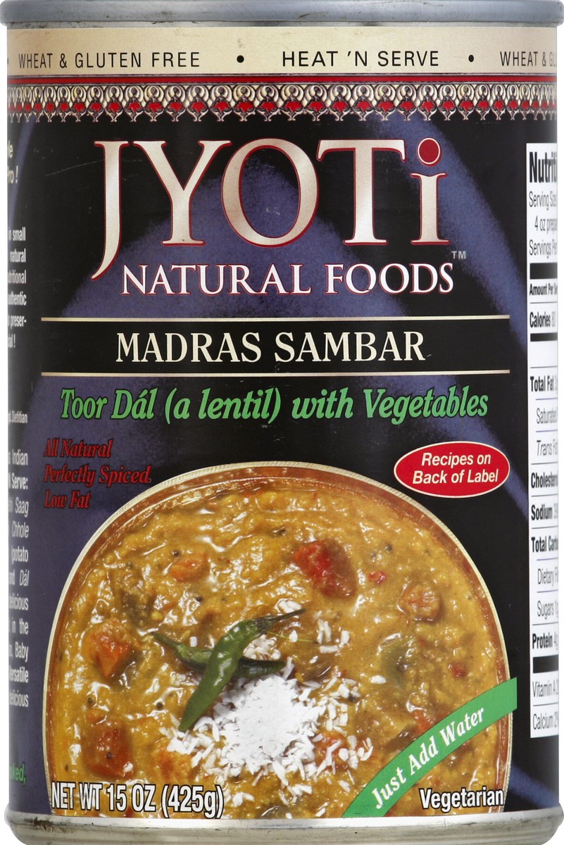 slide 2 of 2, Jyoti Madras Sambar, 15 oz