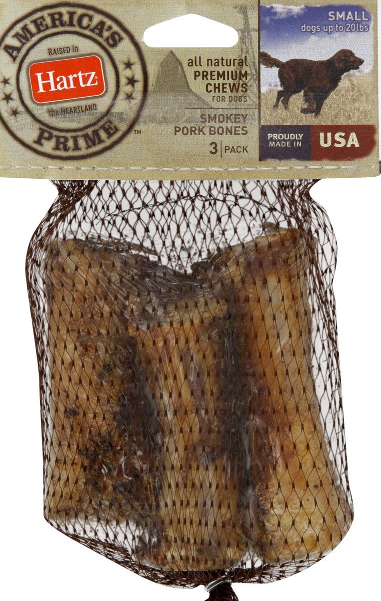 slide 2 of 2, Hartz Americas Prime Smokey Pork Bones, 3 ct