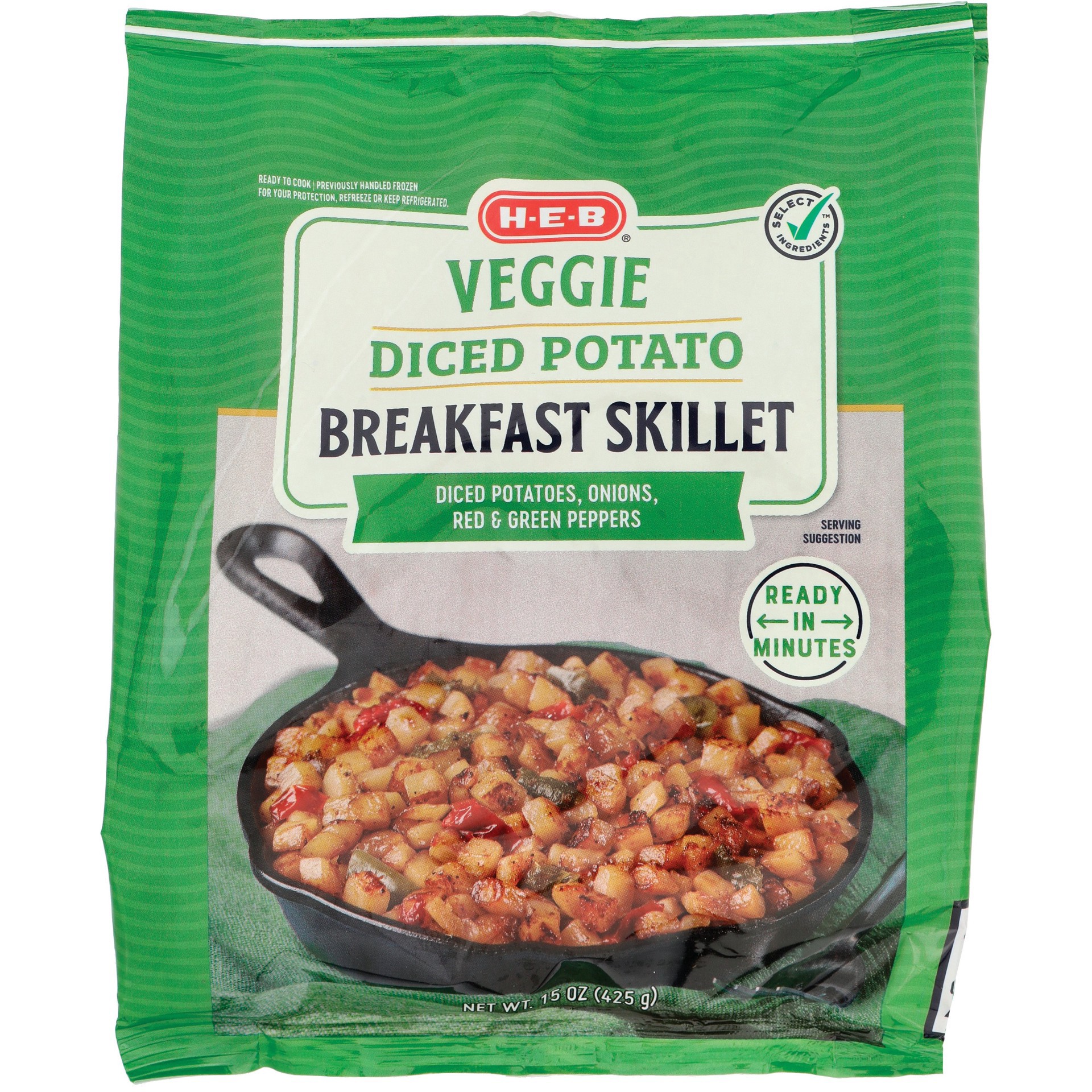 slide 1 of 1, H-E-B Diced Potato Breakfast Skillet – Veggie, 15 oz
