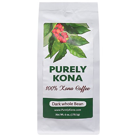 slide 1 of 1, Purely Kona 100% Kona Coffee Dart Roast Whole Bean- 6 oz, 6 oz