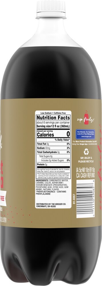 slide 2 of 4, Big K Caffeine Free Diet Cola Soda - 2 liter, 2 liter