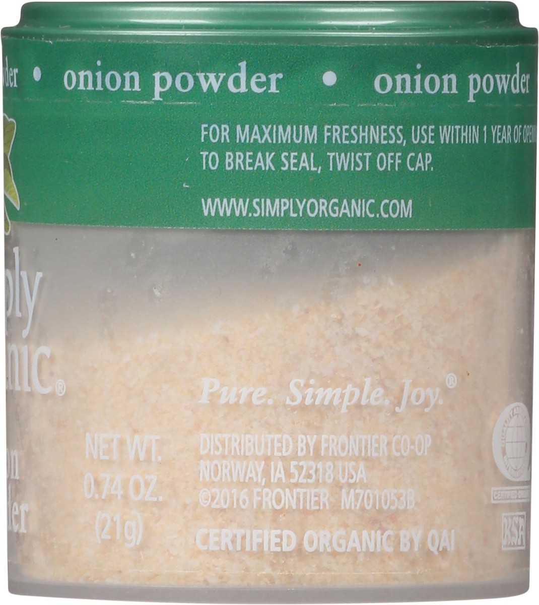 slide 2 of 9, Simply Organic Onion Powder 0.74 oz, 0.74 oz