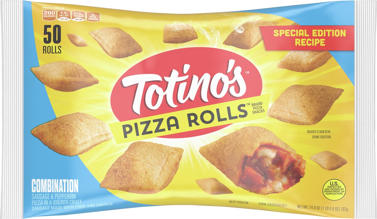 slide 6 of 9, Totino's Combination Frozen Pizza Rolls - 24.8oz, 24.8 oz