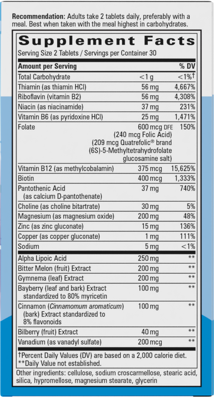 slide 2 of 5, Nature's Way Tablets Blood Sugar Manager 60 ea, 1 ct