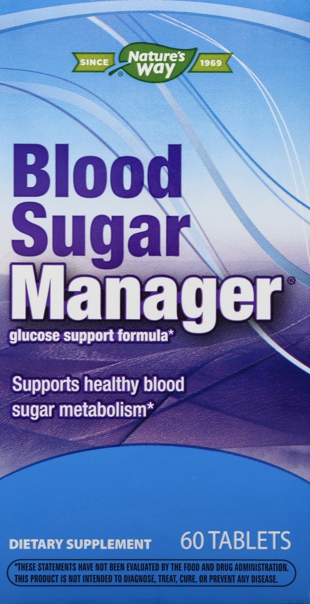 slide 1 of 5, Nature's Way Tablets Blood Sugar Manager 60 ea, 1 ct