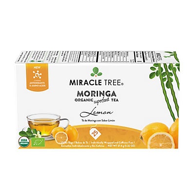 slide 1 of 1, Miracle Tree Moringa Organic Tea Bags, Lemon, 25 ct