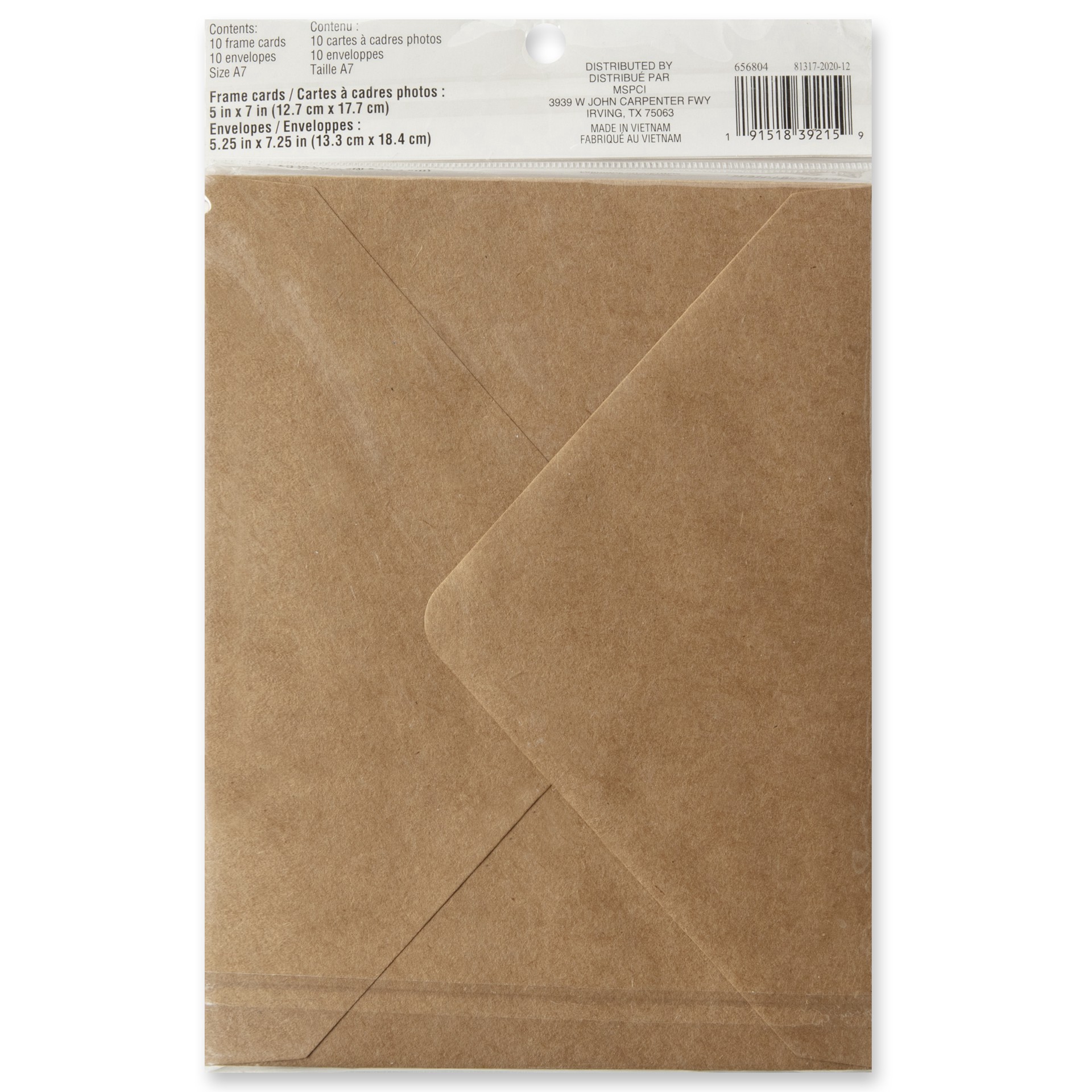 slide 4 of 6, Kraft Frame Cards & Envelopes By Recollections, 5" X 7", 5 in x 7 in