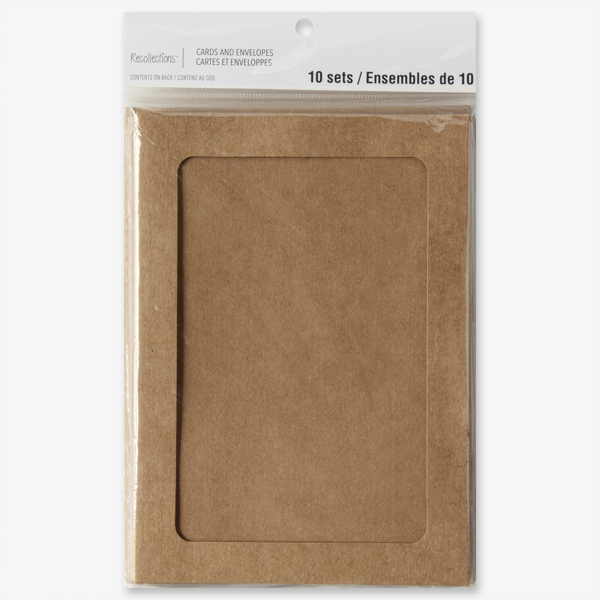 slide 5 of 6, Kraft Frame Cards & Envelopes By Recollections, 5" X 7", 5 in x 7 in