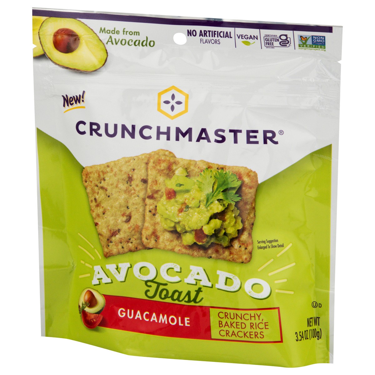 slide 10 of 13, Crunchmaster Avocado Toast Guacamole, 3.54 oz