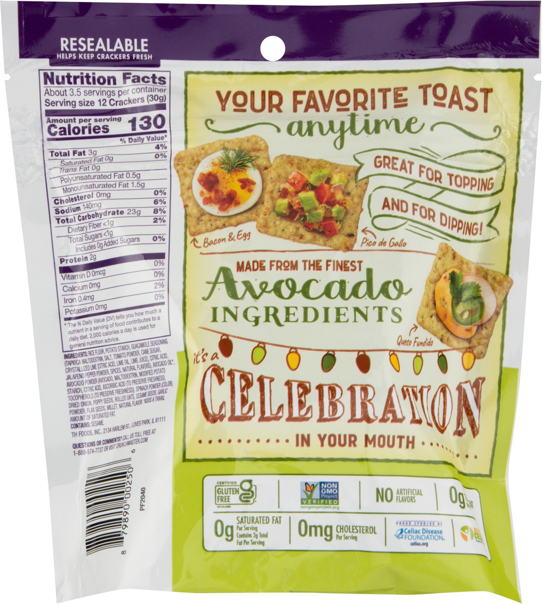 slide 11 of 13, Crunchmaster Avocado Toast Guacamole, 3.54 oz