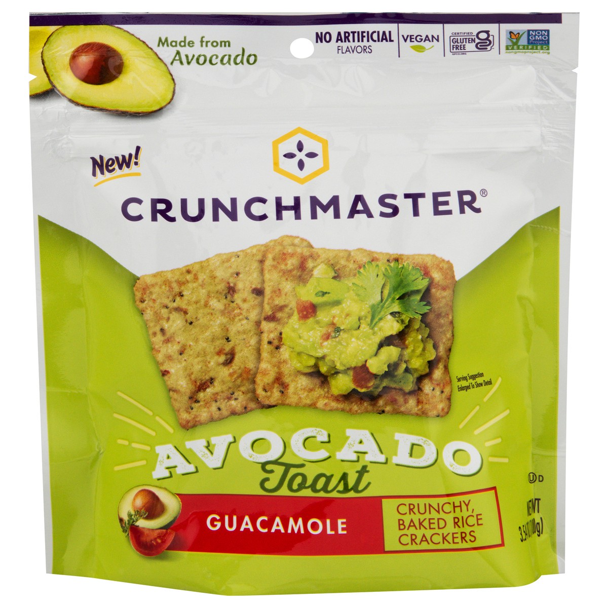 slide 3 of 13, Crunchmaster Avocado Toast Guacamole, 3.54 oz