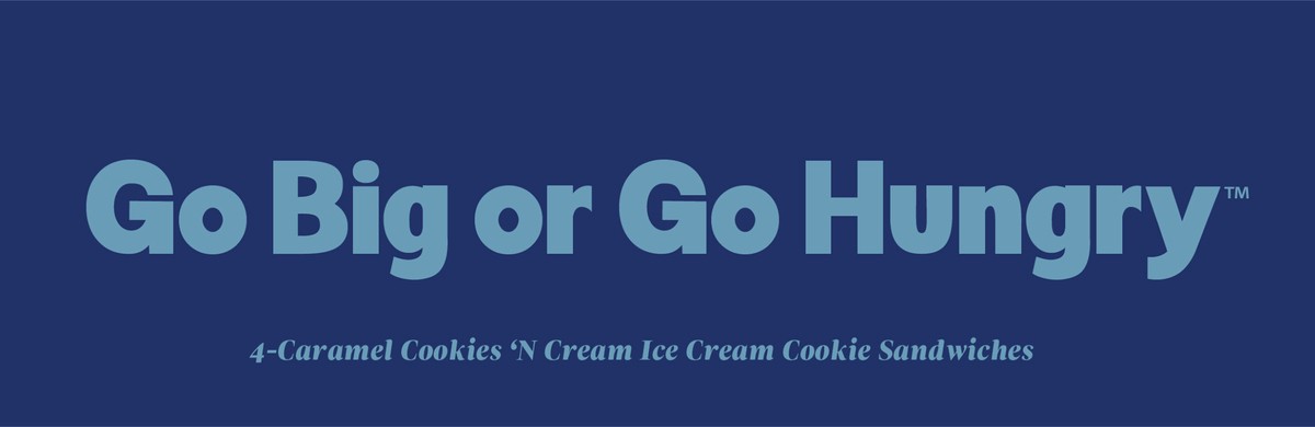 slide 3 of 11, Fat Boy Caramel Cookies & Cream Cookie Sandwich 4 Ea, 4 ct