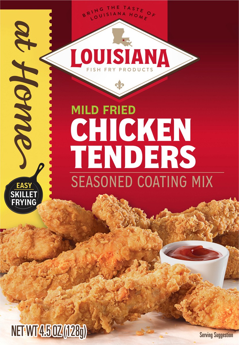 slide 2 of 14, Louisiana Fish Fry Products Mild Fried Chicken Tenders Seasoned Coating Mix 4.5 oz, 4.5 oz