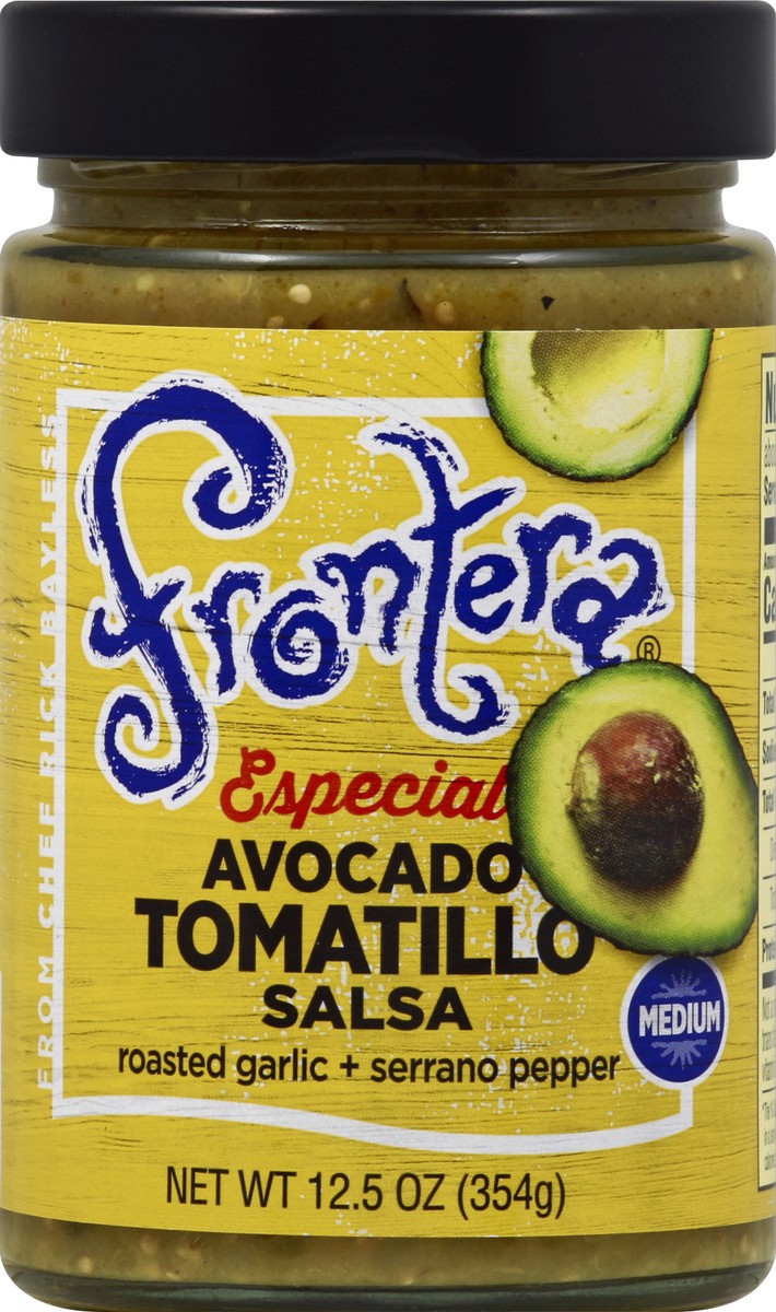 slide 1 of 3, Frontera Tomatilla Avocado Salsa, 12.5 oz