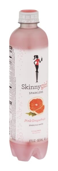 slide 1 of 1, Skinnygirl Sparklers Sparkling Water Pink Grapefruit - 17 fl oz, 17 fl oz