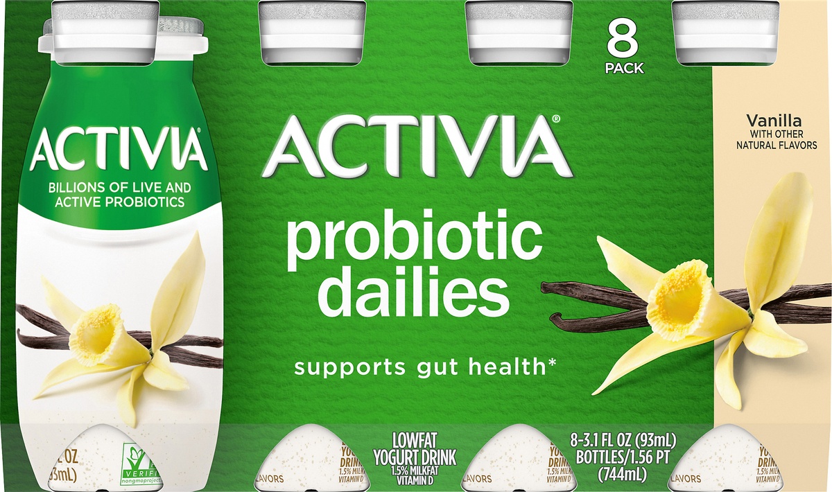 slide 7 of 8, Activia Dailies Vanilla Yogurt, 8 ct; 3.1 fl oz
