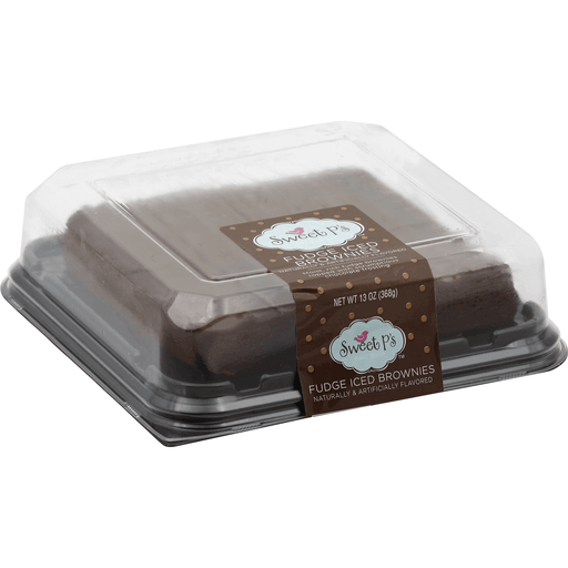 slide 1 of 10, Sweet P's Brownies, Fudge Iced, 13 oz