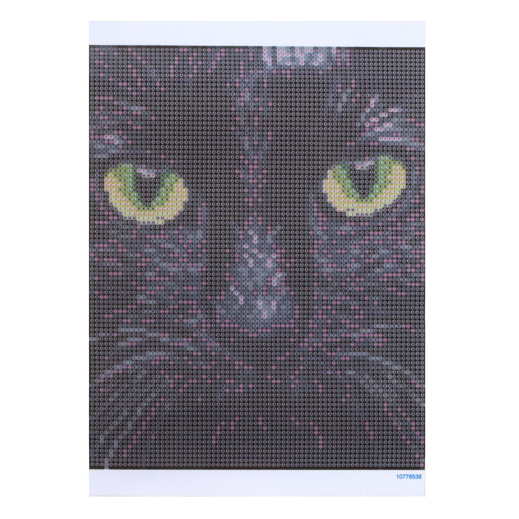 slide 2 of 4, 8" X 10" Black Cat Glow-In-The-Dark Diamond Art Kit With Magnetic Frame By Make Market, 8 in x 10 in