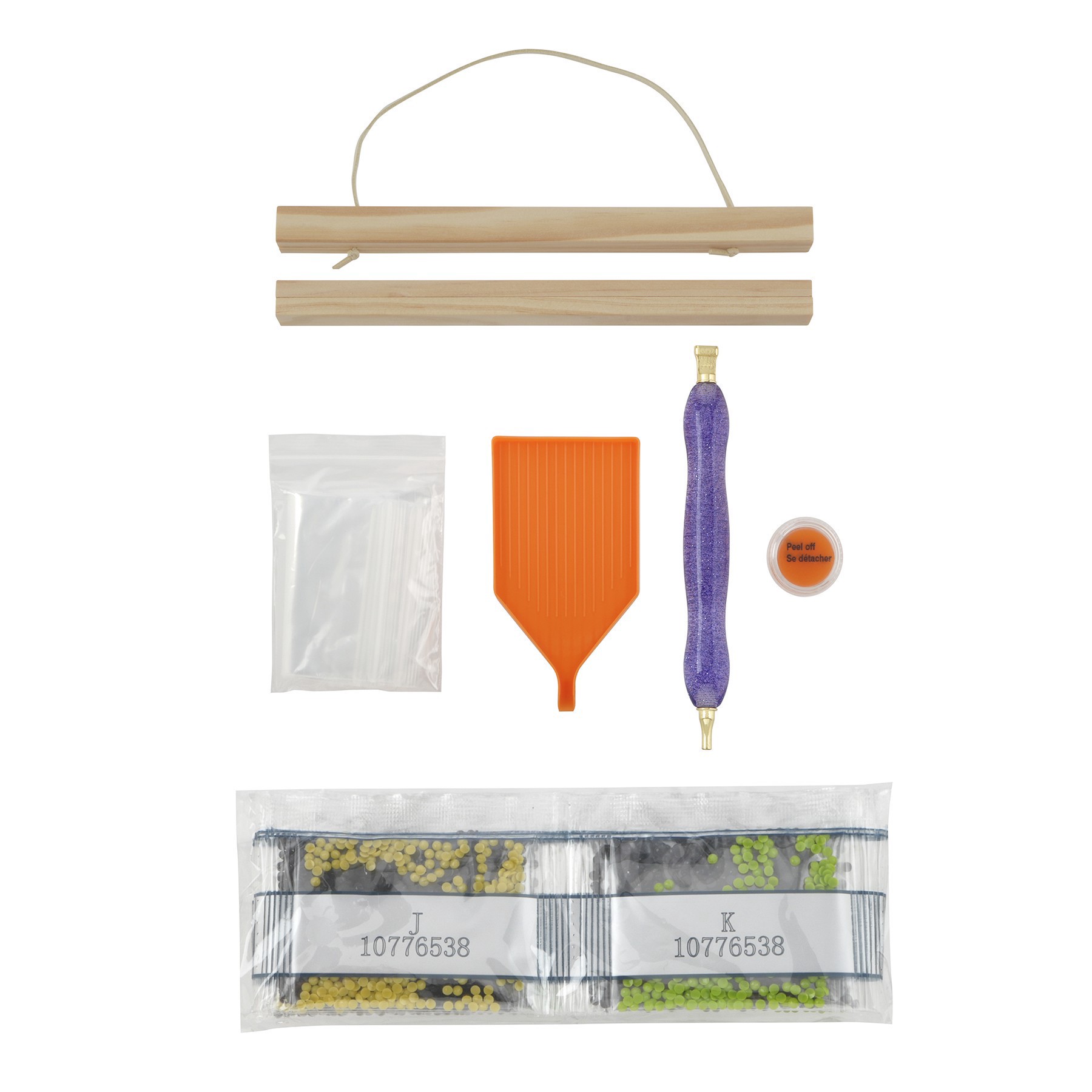 slide 3 of 4, 8" X 10" Black Cat Glow-In-The-Dark Diamond Art Kit With Magnetic Frame By Make Market, 8 in x 10 in