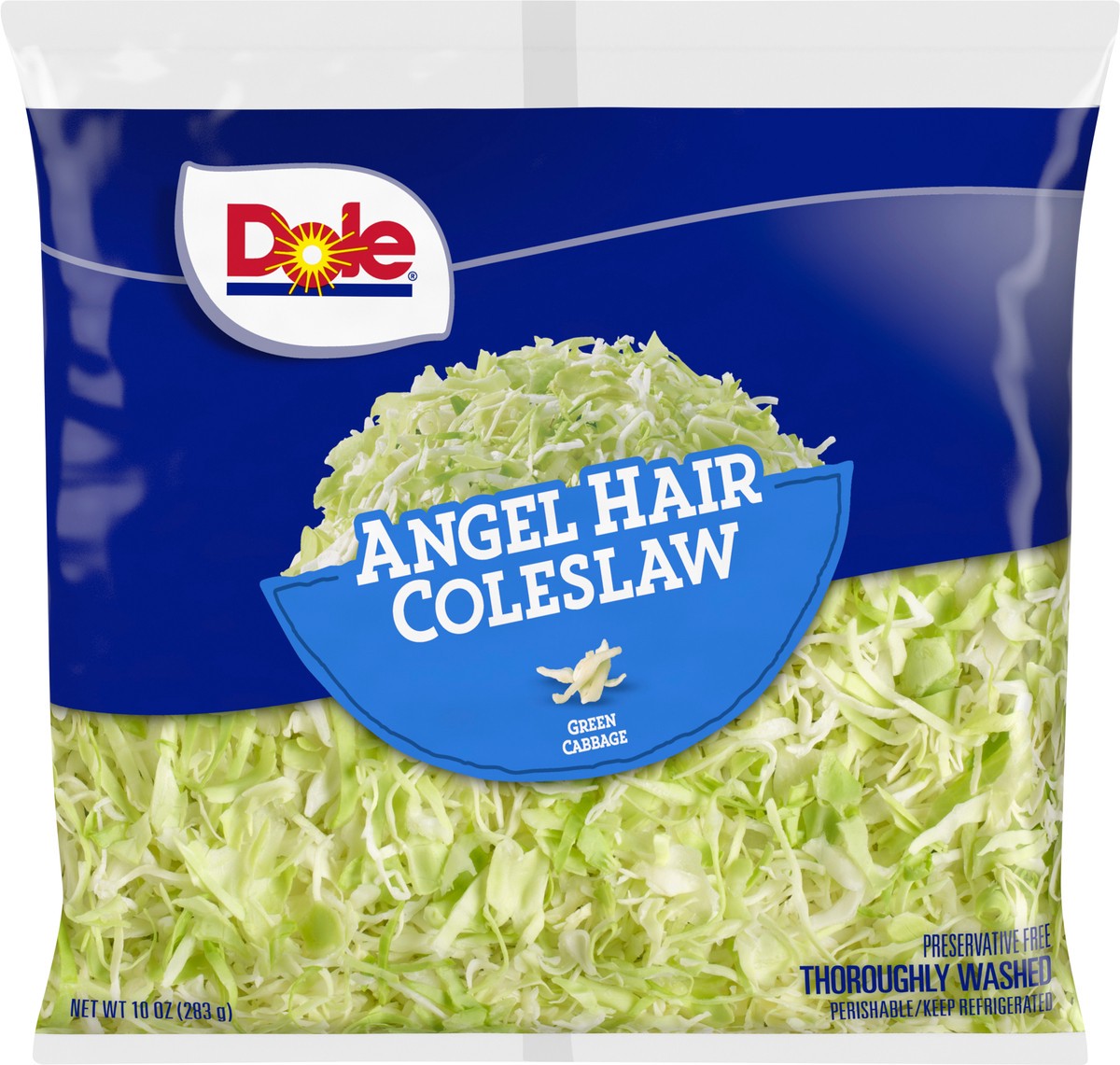 slide 3 of 6, Dole Angel Hair Coleslaw, 10 oz