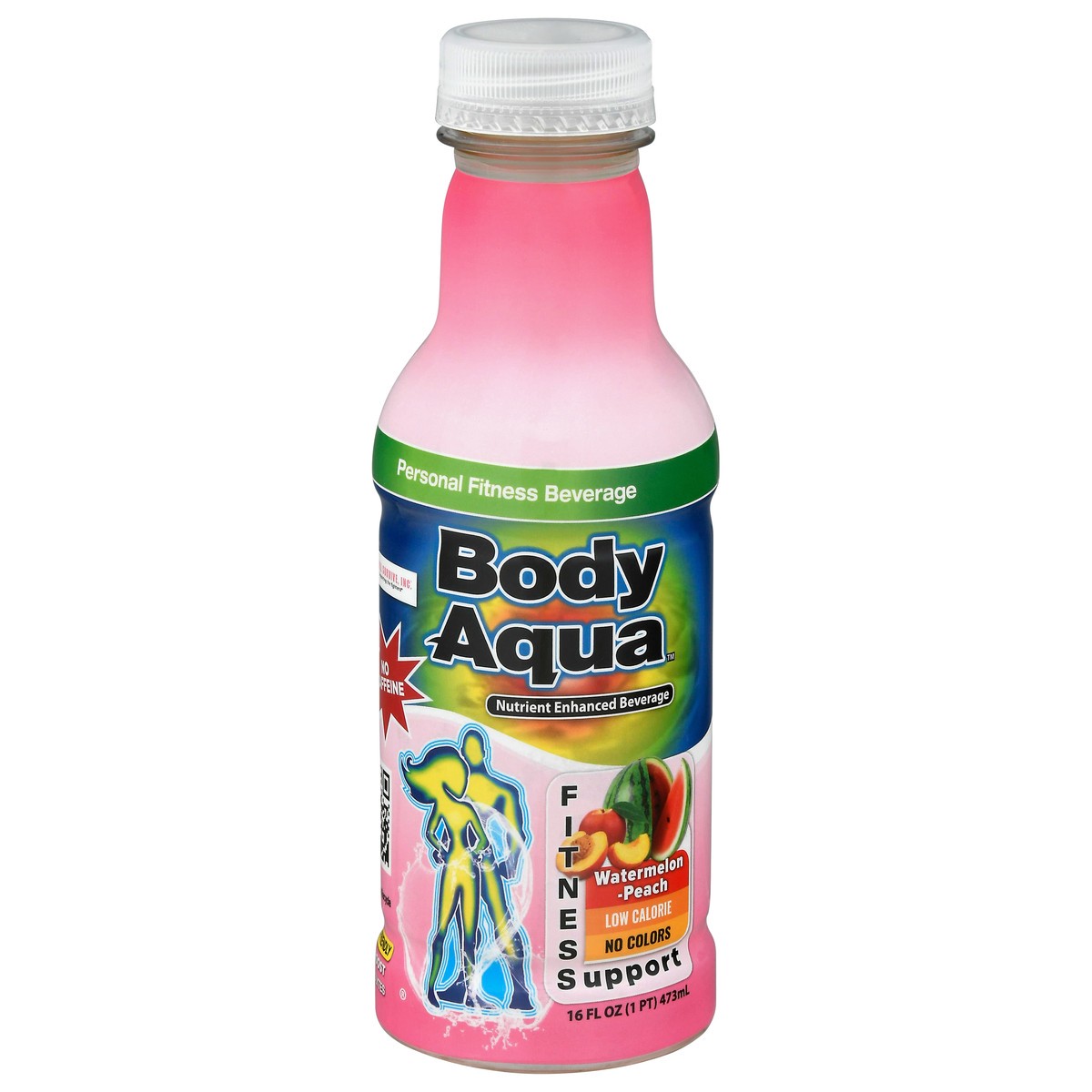 slide 6 of 14, Body Aqua Fitness Beverage Watermelon Peach, 16 oz
