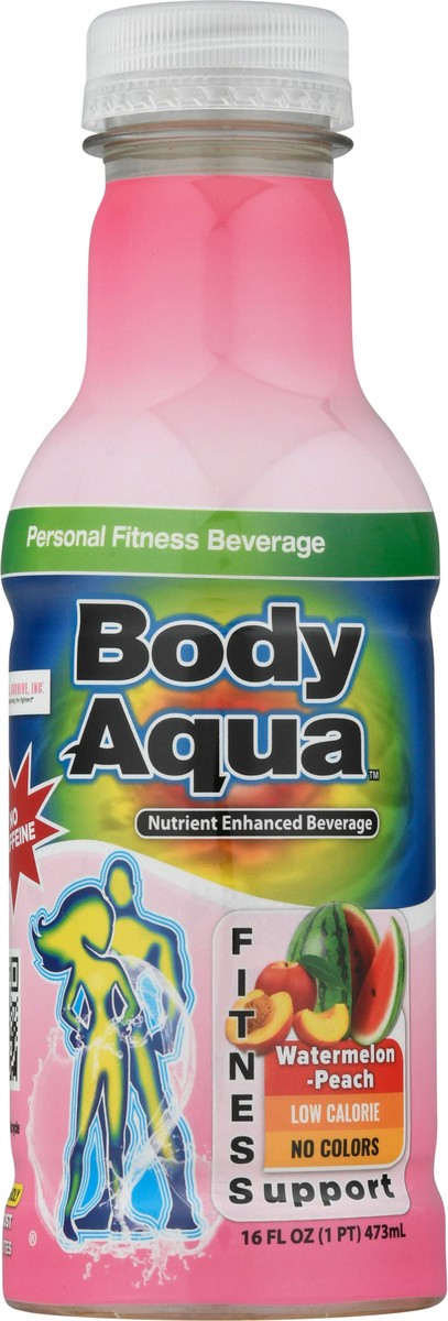 slide 4 of 14, Body Aqua Fitness Beverage Watermelon Peach, 16 oz