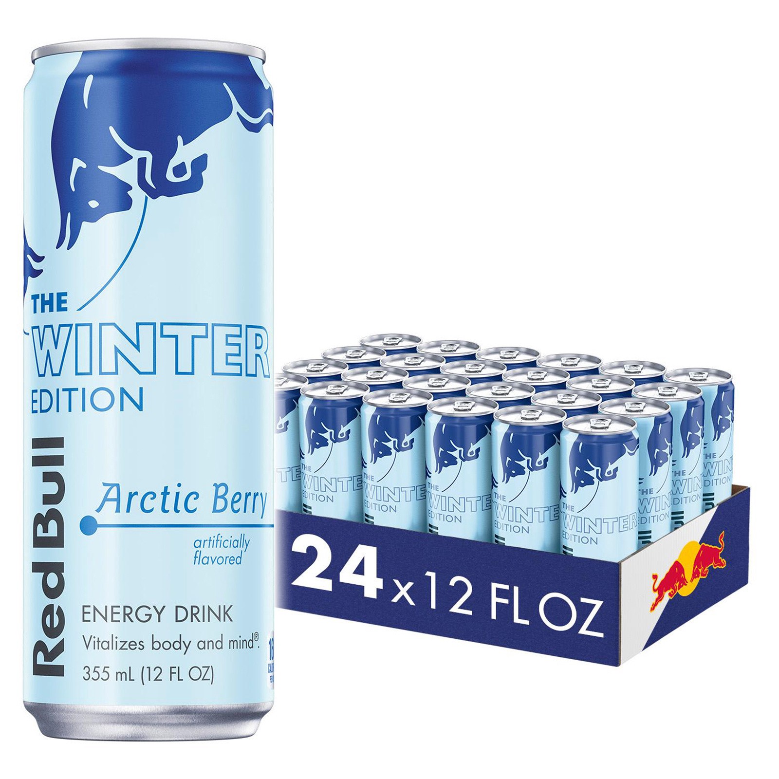 slide 1 of 2, Red Bull Energy Drink, Arctic Berry, 12 Fl Oz (24 pack), 24 ct