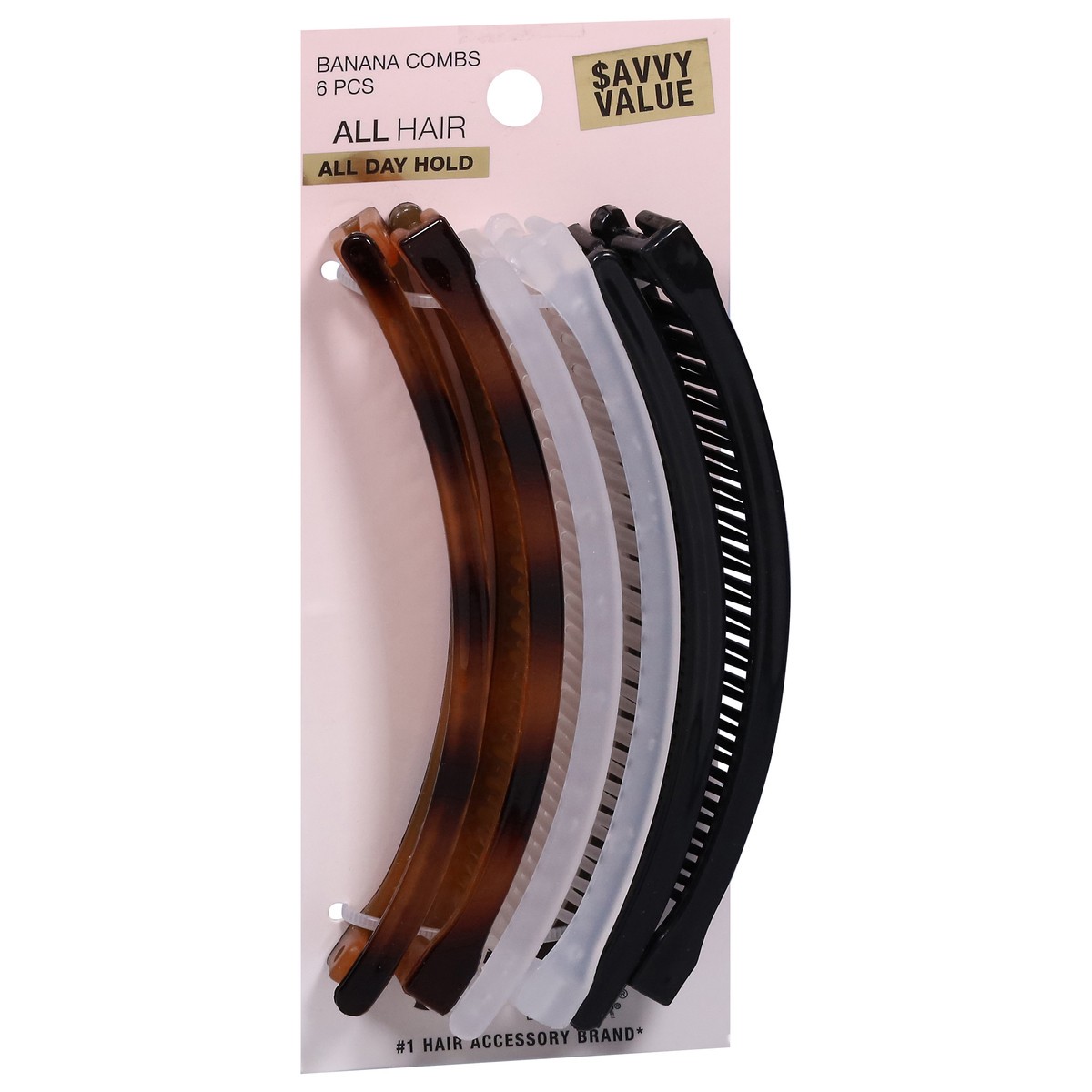 slide 9 of 12, scünci Banana Combs Savvy Value 6 Each, 6 ct